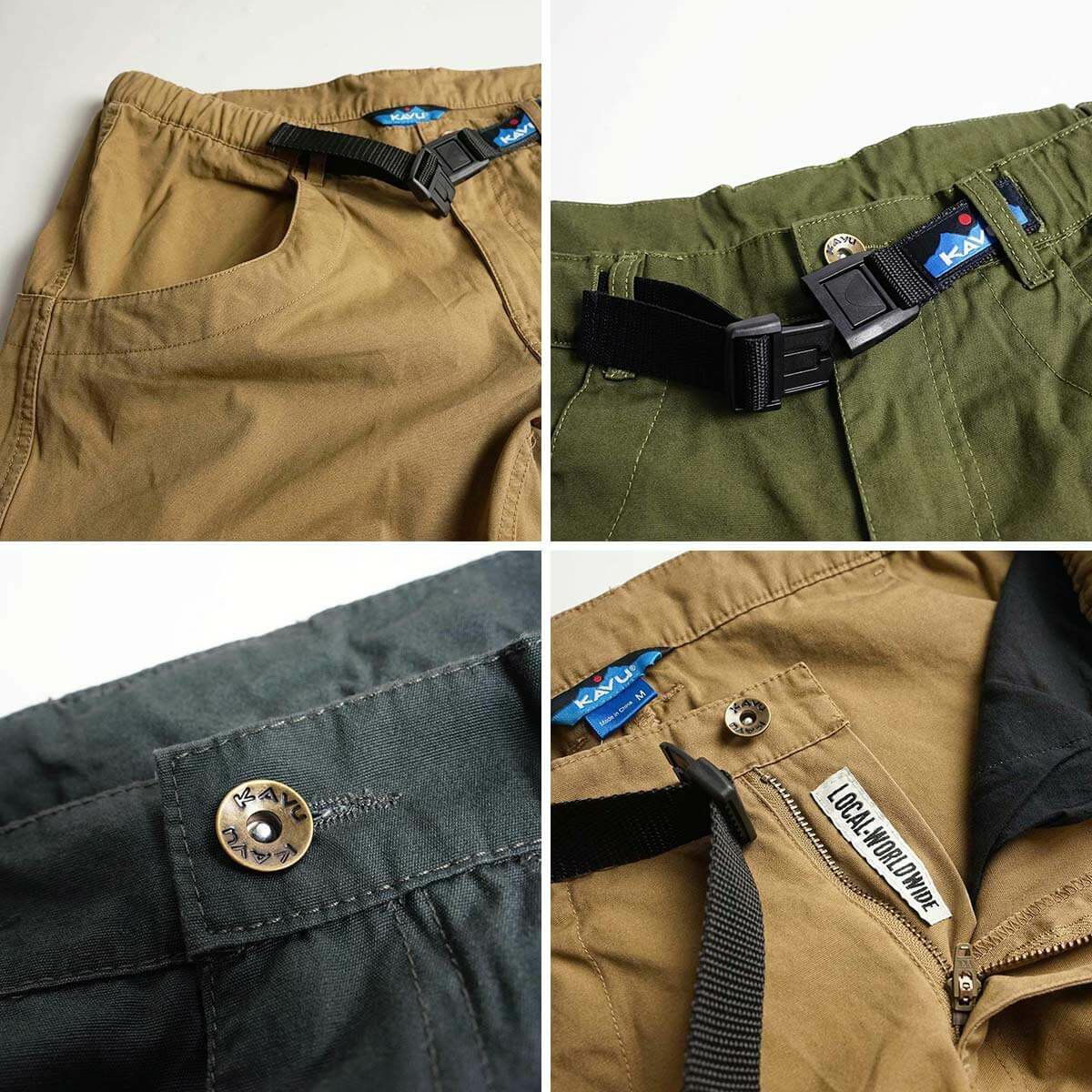 カブーKAVUチリライトショーツ(メンズS-XLアウトドアショーツクライミングショーツコットン）