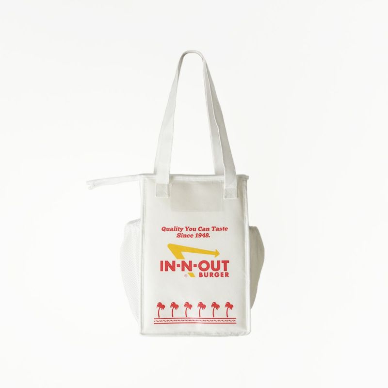 インアンドアウトバーガーランチトートホワイト(In-N-OutBurgerランチバッグ海外買い付け)
