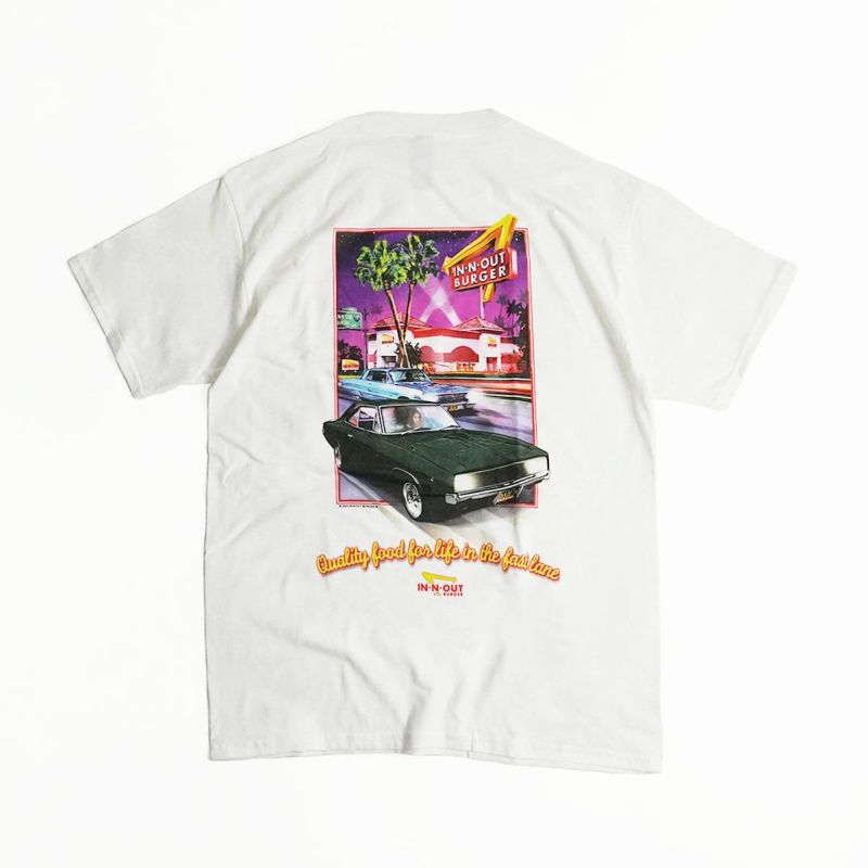 インアンドアウトバーガー半袖Tシャツ2004フレッシュアンドファーストカリフォルニアホワイト