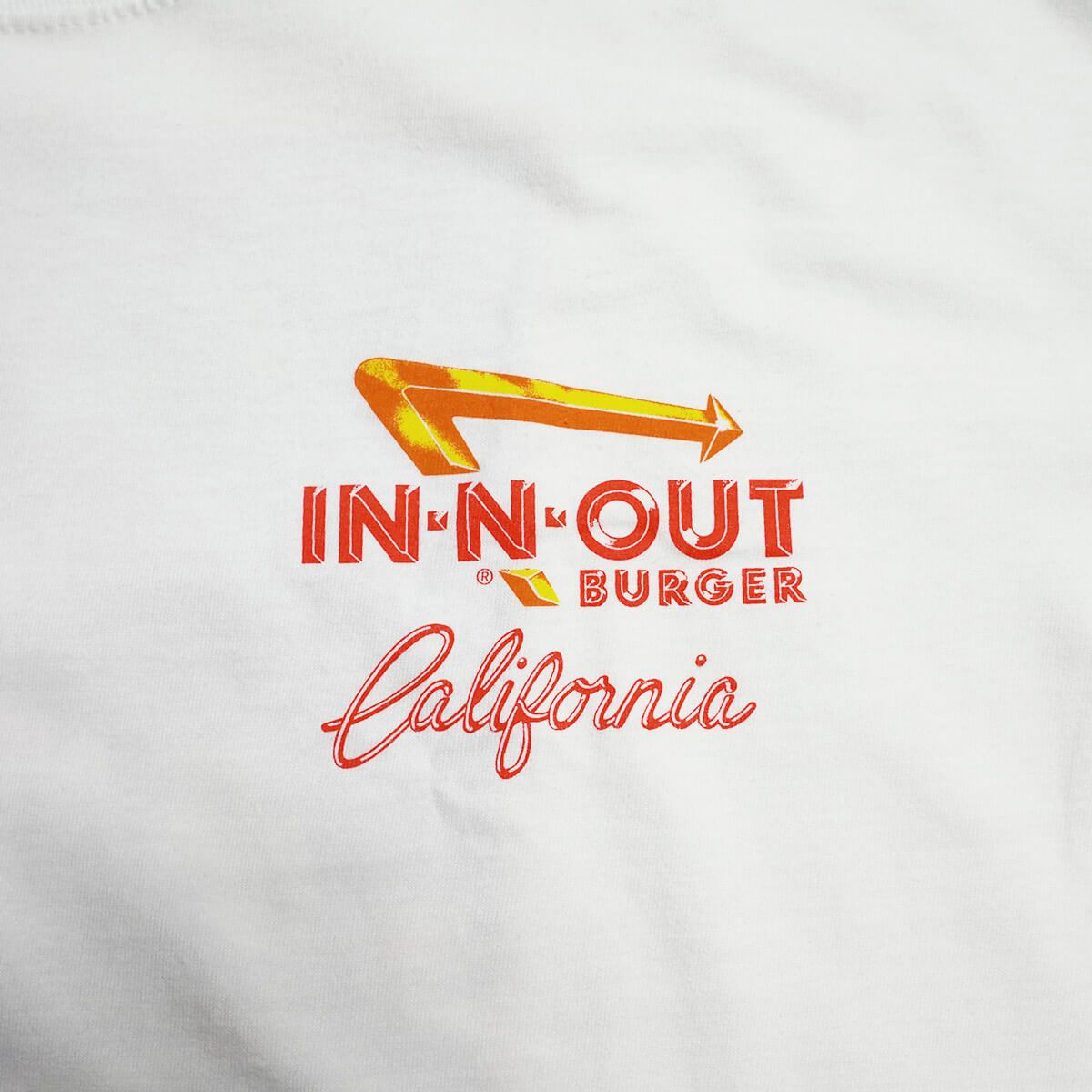 インアンドアウトバーガー半袖Tシャツ2004フレッシュアンドファーストカリフォルニアホワイト