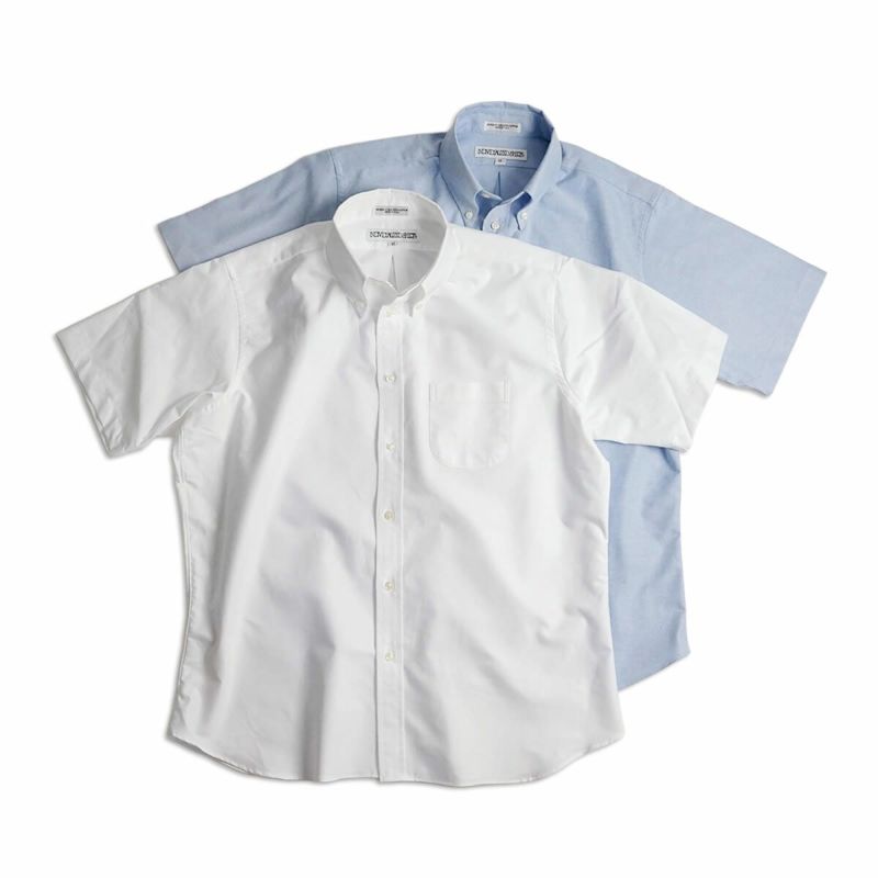 インディビジュアライズドシャツINDIVIDUALIZEDSHIRTS半袖ボタンダウンシャツケンブリッジオックスフォード(アメリカ製前開きフルボタン）