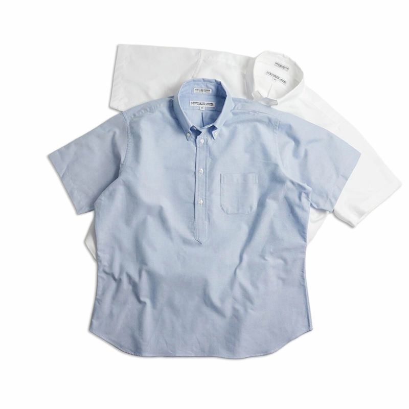 インディビジュアライズドシャツINDIVIDUALIZEDSHIRTS半袖ボタンダウンプルオーバーシャツケンブリッジオックスフォード(アメリカ製プルオーバー）