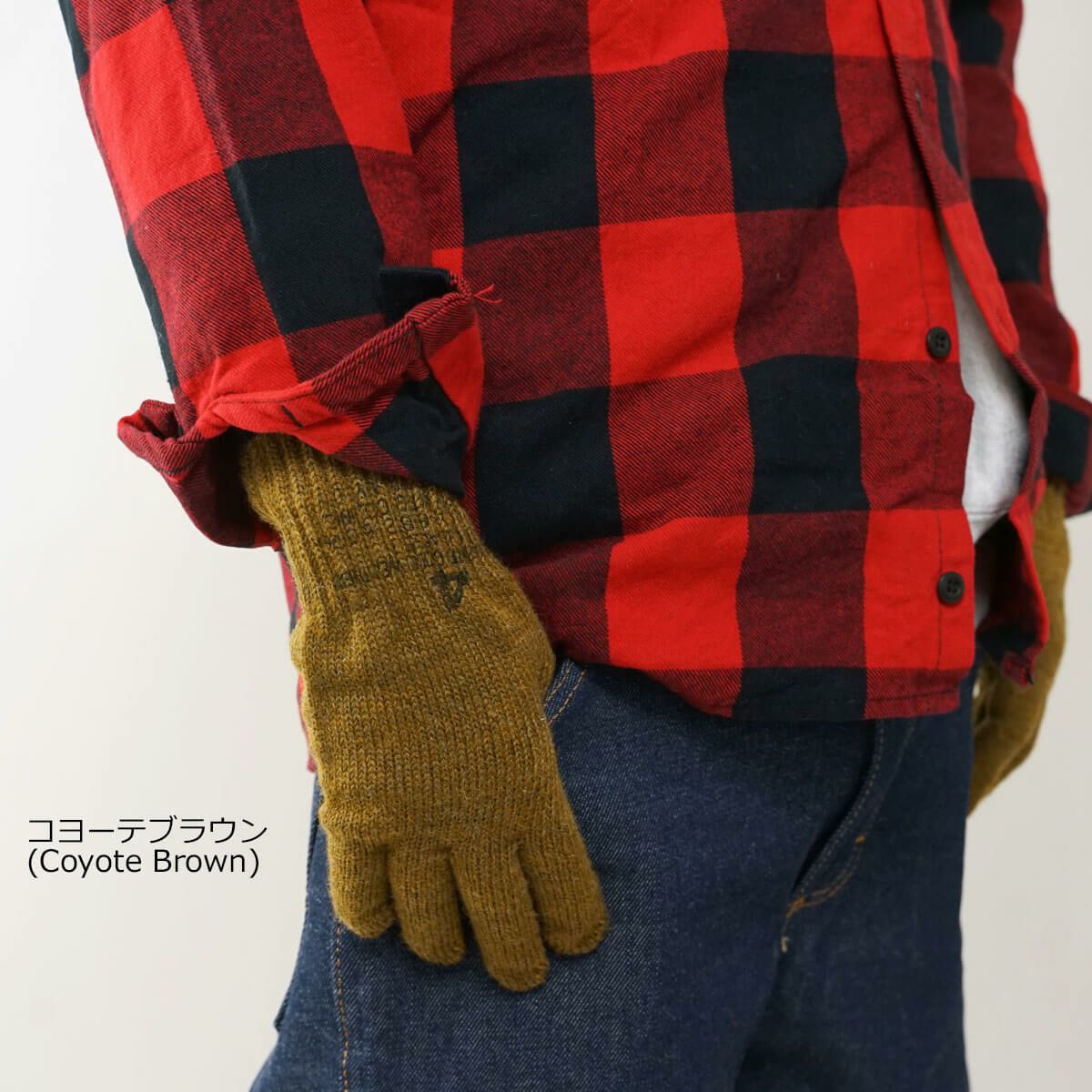 ロスコROTHCOG.I.グローブライナー（メンズ3-5ウール手袋軍手インナーグローブミリタリーアメリカ製米国製ミルスペックA-A-55119）