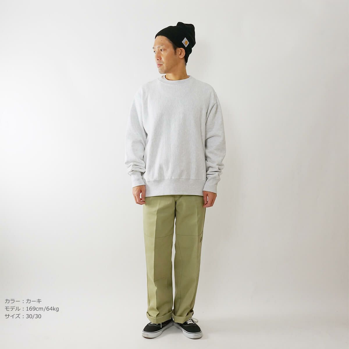 Dickies85283ルーズフィットダブルニーワークパンツ(メンズW28-40L30-32TCツイルチノパンワークパンツワークチノ)