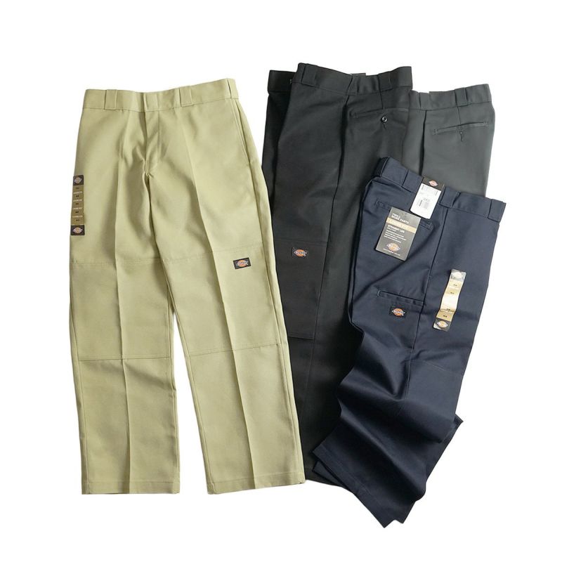 Dickies85283ルーズフィットダブルニーワークパンツ(メンズW28-40L30-32TCツイルチノパンワークパンツワークチノ)