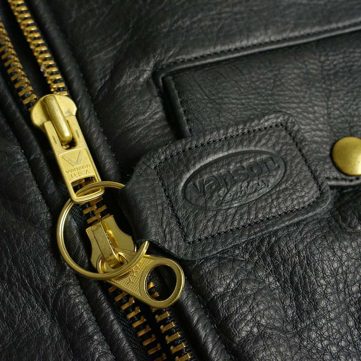 バンソンVANSONC2Rダブルライダースソフトカウレザースキニアーフィット｜メンズライダースレザージャケットアメリカ製革ジャンスリムタイトサテン裏地本革牛革MADEINUSAサイズ34-46アウターブランド