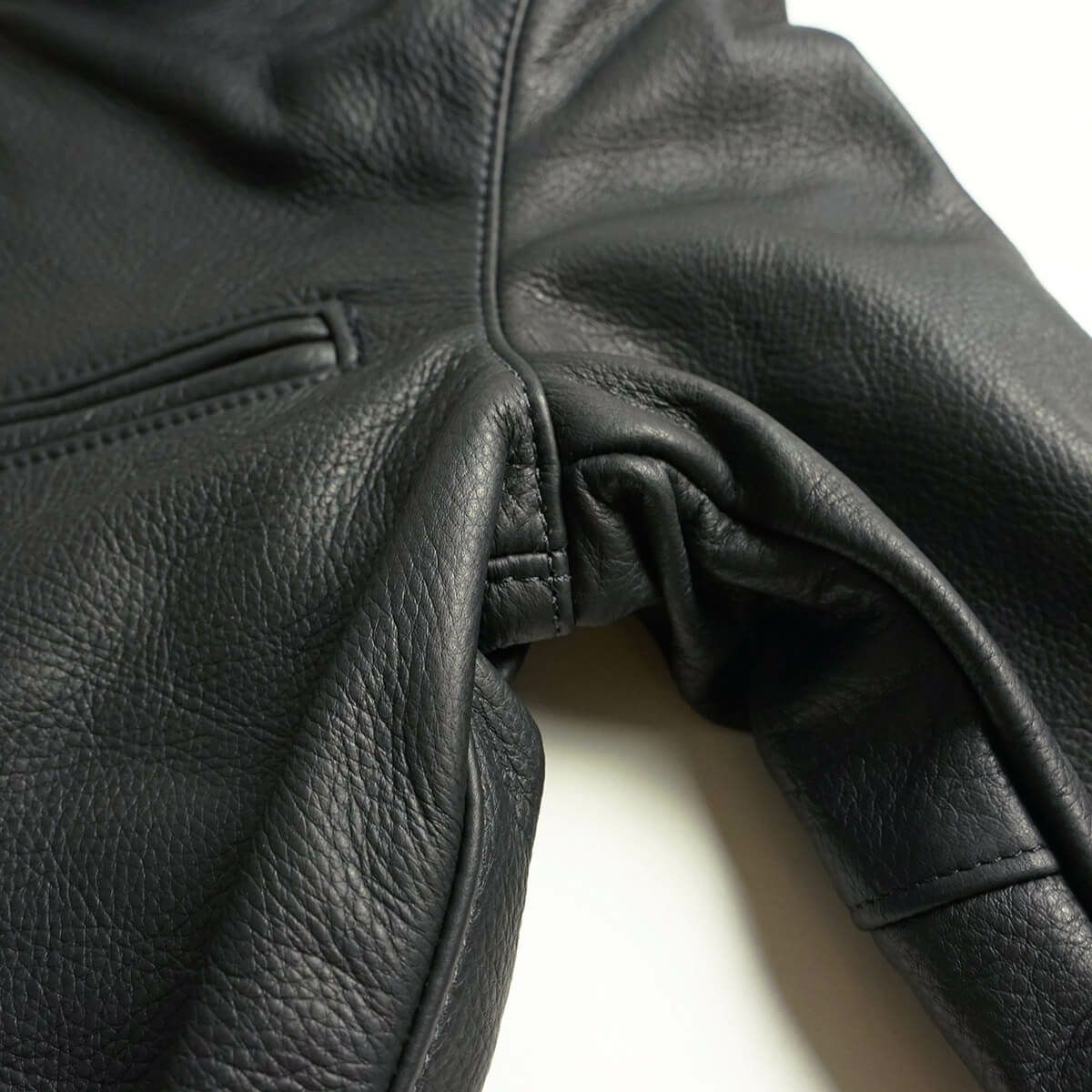 バンソンVANSONエンフィールド襟付きシングルライダースソフトカウレザースキニアーフィット(メンズアメリカ製ENFIELDレザージャケット革ジャン）