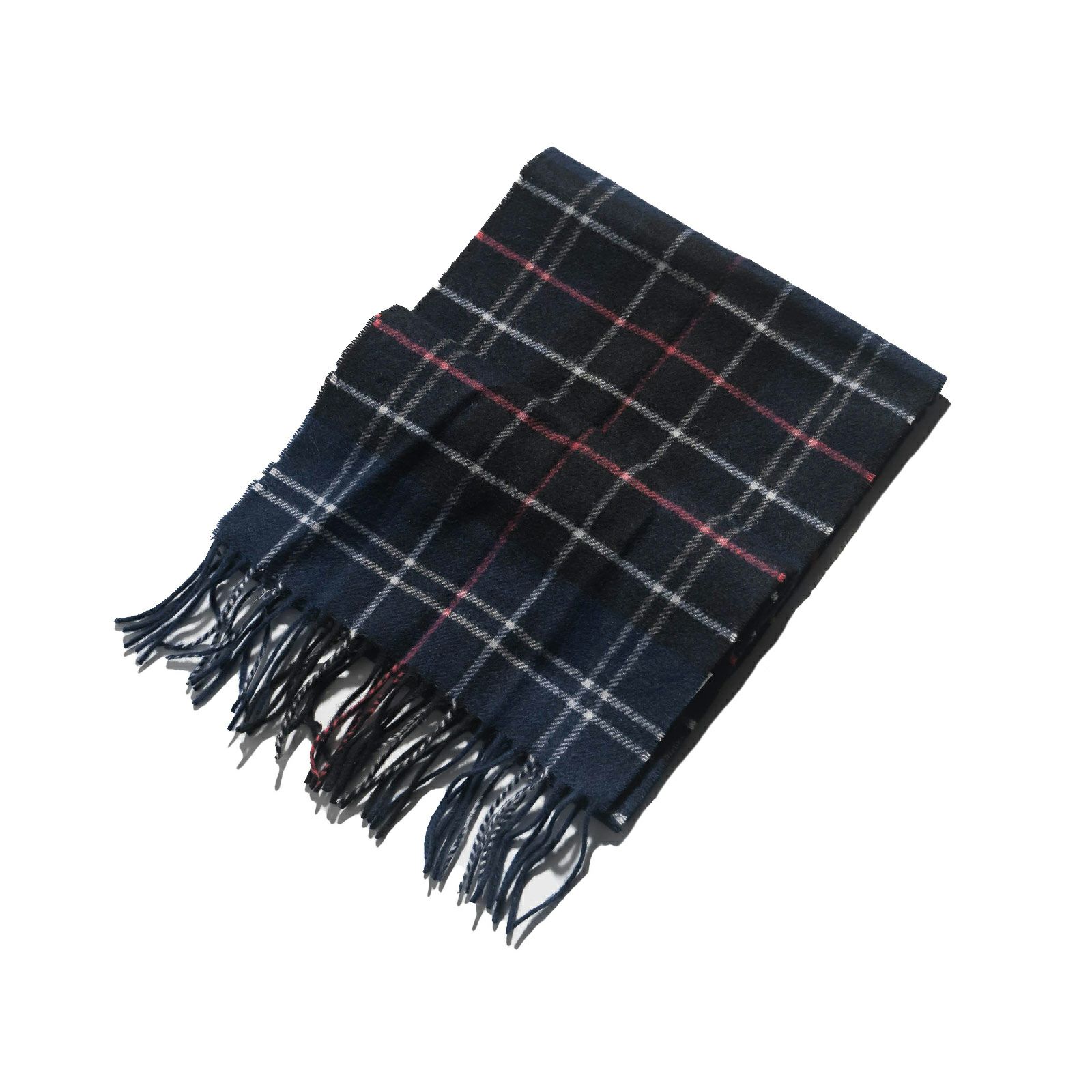 バブアーBarbourタータンラムズウールスカーフ