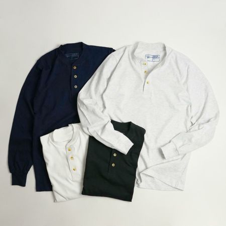 ユニオンライン UNION LINE 長袖 ヘンリーネック Tシャツ