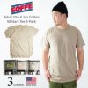 ソフィSOFFE4.1オンスコットンミリタリー3パックTシャツ半袖685M-3メンズ米軍パックT無地アメリカ製米国製
