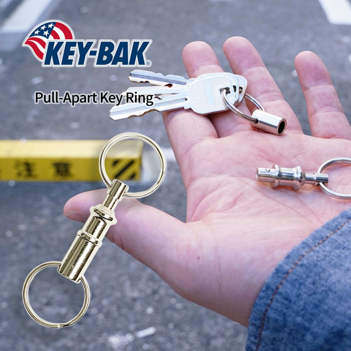 キーバックKEY-BAKプルアパートキーホルダー