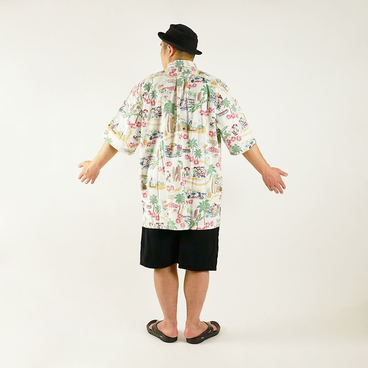 レインスプーナー×ピーナッツREYNSPOONERXPEANUTS半袖アロハシャツフルオープンピーナッツインハワイ