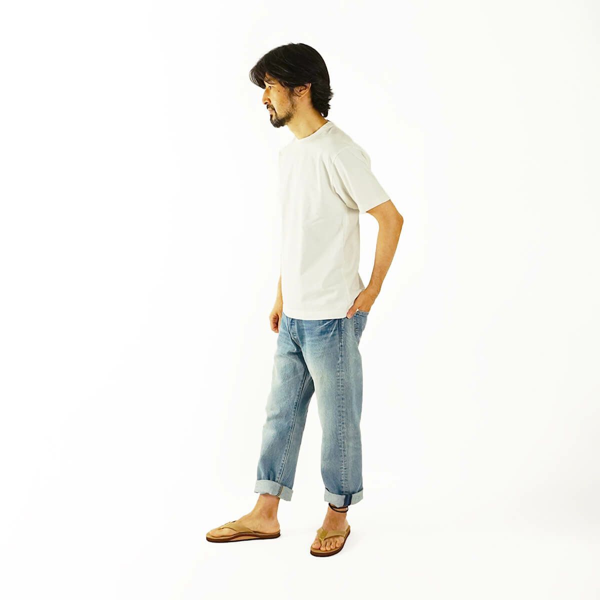 ロサンゼルスアパレルLOSANGELESAPPAREL1203GD8.5オンス半袖バインディングガーメントダイTシャツ