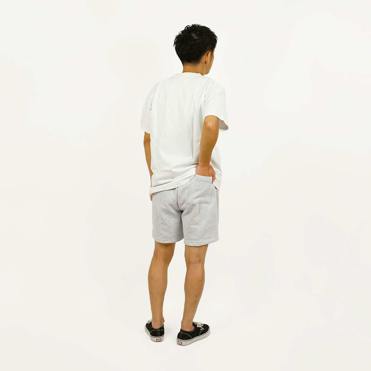 ロサンゼルスアパレルLOSANGELESAPPARELHF0214オンスヘビーフリーススウェットショーツ｜ショートパンツメンズアメリカ製裏起毛ウエストはゴム股下短め14ozヘビーオンスロスアパショーツグレーブラックネイビーサイズSML