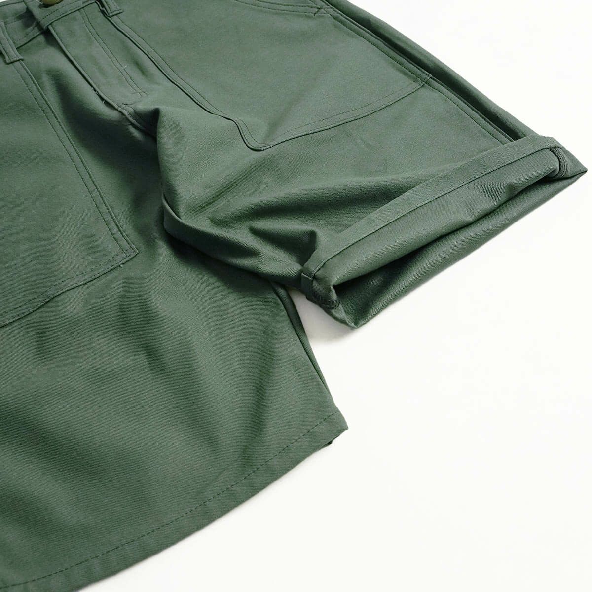 スタンレイSTANRAYファティーグバックサテンワークショーツオリーブ