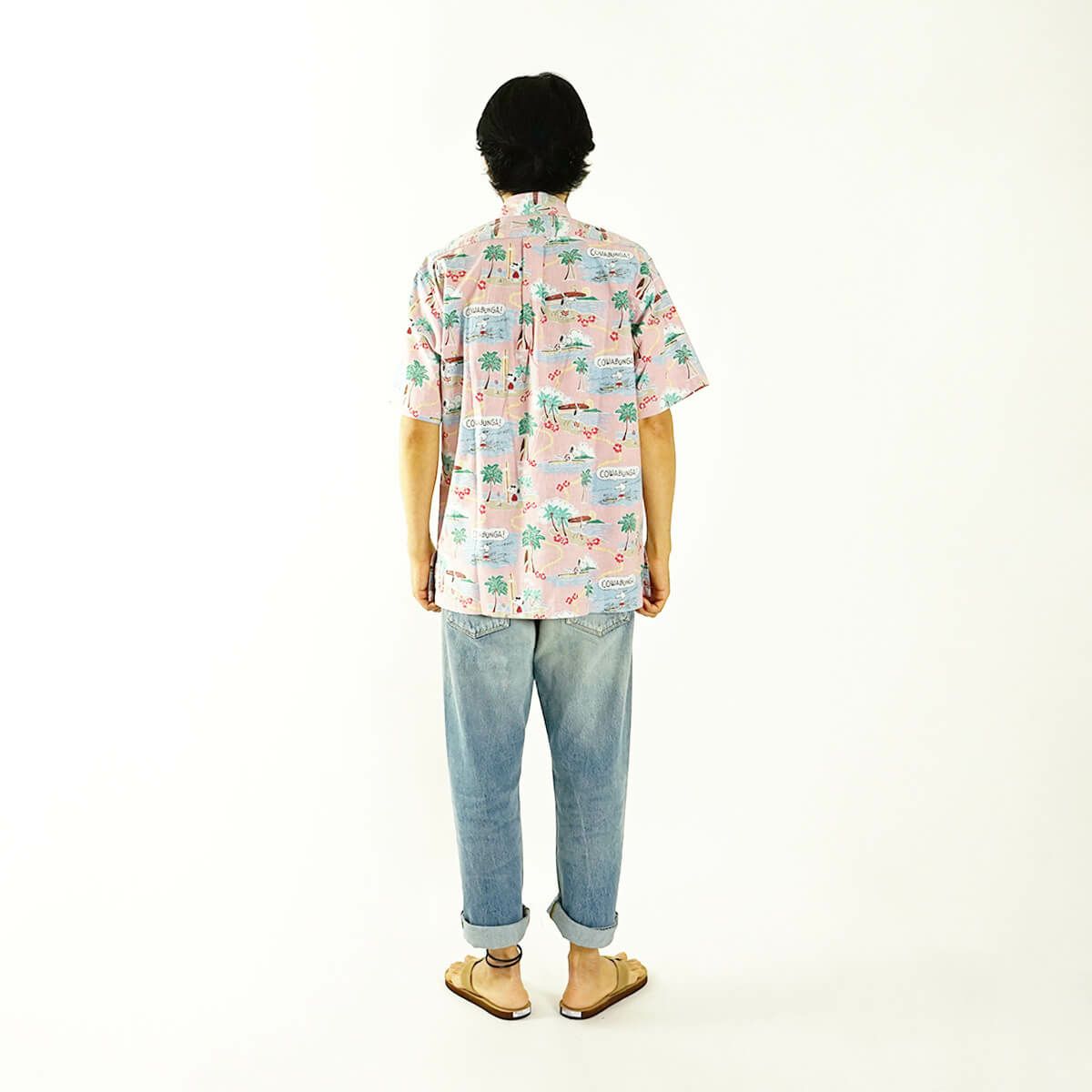 レインスプーナー×ピーナッツREYNSPOONERXPEANUTS半袖アロハシャツプルオーバーサーフィンスヌーピー