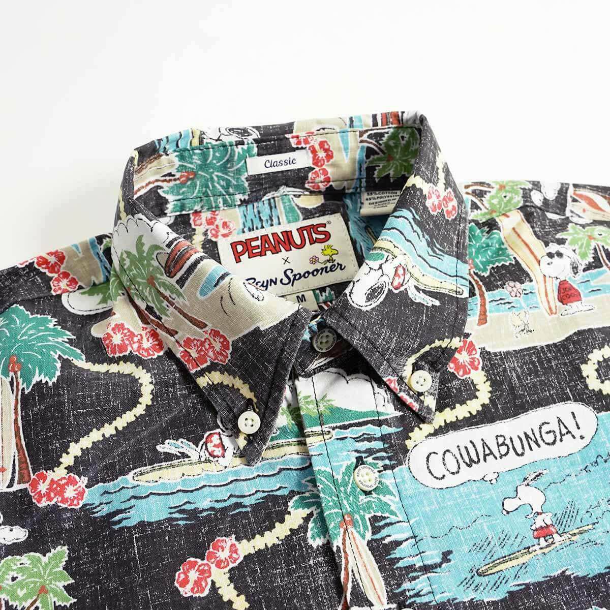 レインスプーナー×ピーナッツREYNSPOONERXPEANUTS半袖アロハシャツプルオーバーサーフィンスヌーピー