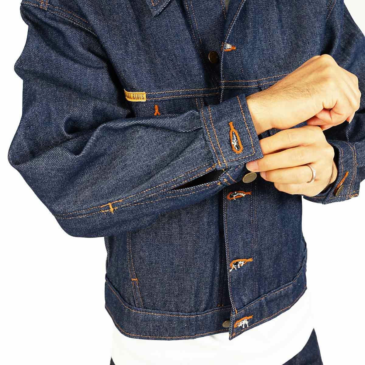 プリズンブルースPRISONBLUESデニムウエスタンジャケットリジッドブルー