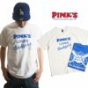 ピンクスホットドッグスPINK’SHOTDOGS半袖Tシャツピンクスラブズドジャーズ