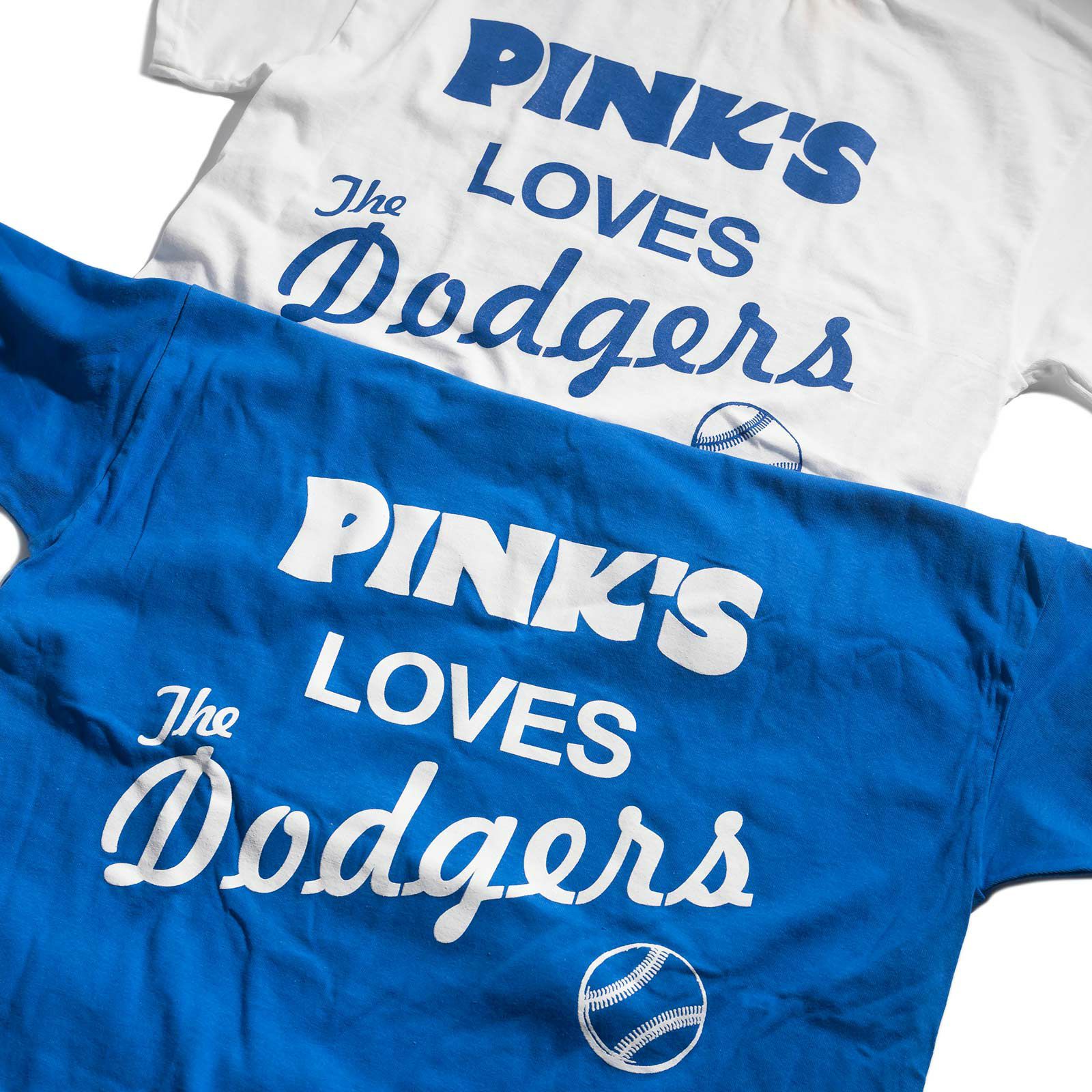 ピンクスホットドッグスPINK’SHOTDOGS半袖Tシャツピンクスラブズドジャーズ