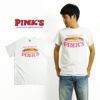 ピンクスホットドッグスPINK’SHOTDOGS半袖Tシャツ別注ピンクスフロントプリント