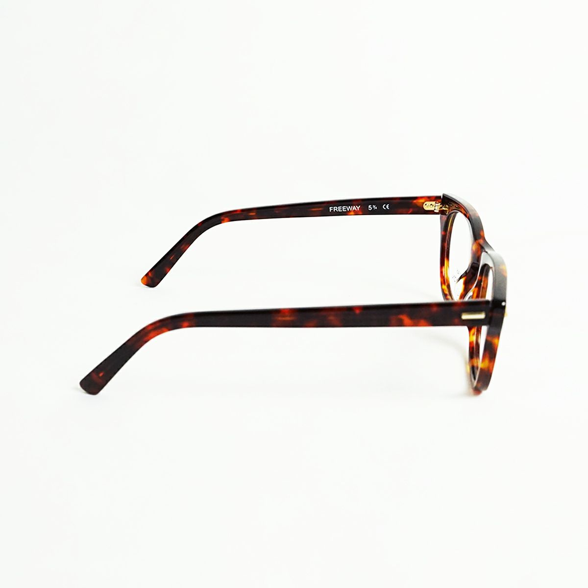 シュロンSHURONメガネフレームフリーウェイ(眼鏡アメリカ製米国製ウエリントンセルフレームエボニーデミアンバー）