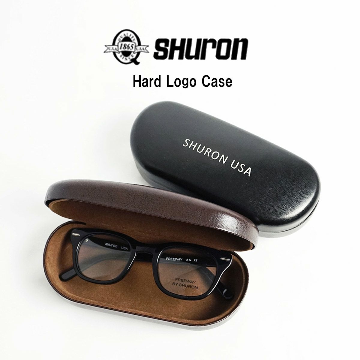 シュロンSHURON純正ハードロゴケース(メガネケースサングラスケース）