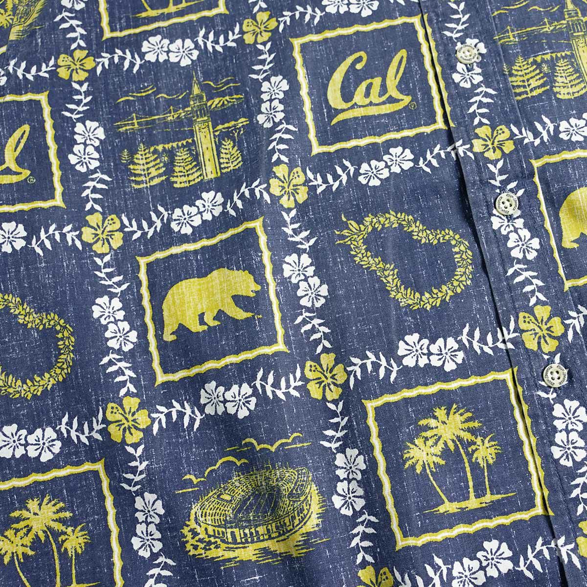 レインスプーナーREYNSPOONER半袖アロハシャツフルオープンユニバーシティーコレクション(L-XXL限定柄スプーナークロス）