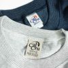 カルクルーCalCru1/16インチマイクロストライプ半袖Tシャツ(メンズアメリカ製米国製マイクロボーダーナローボーダーボーダーT）
