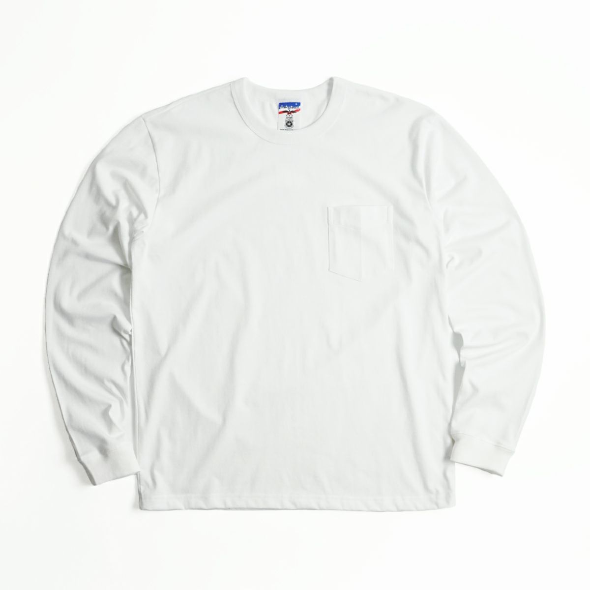 ベイサイドBAYSIDEJalana別注7オンス長袖バインダーネックポケットTシャツユニオンメイド