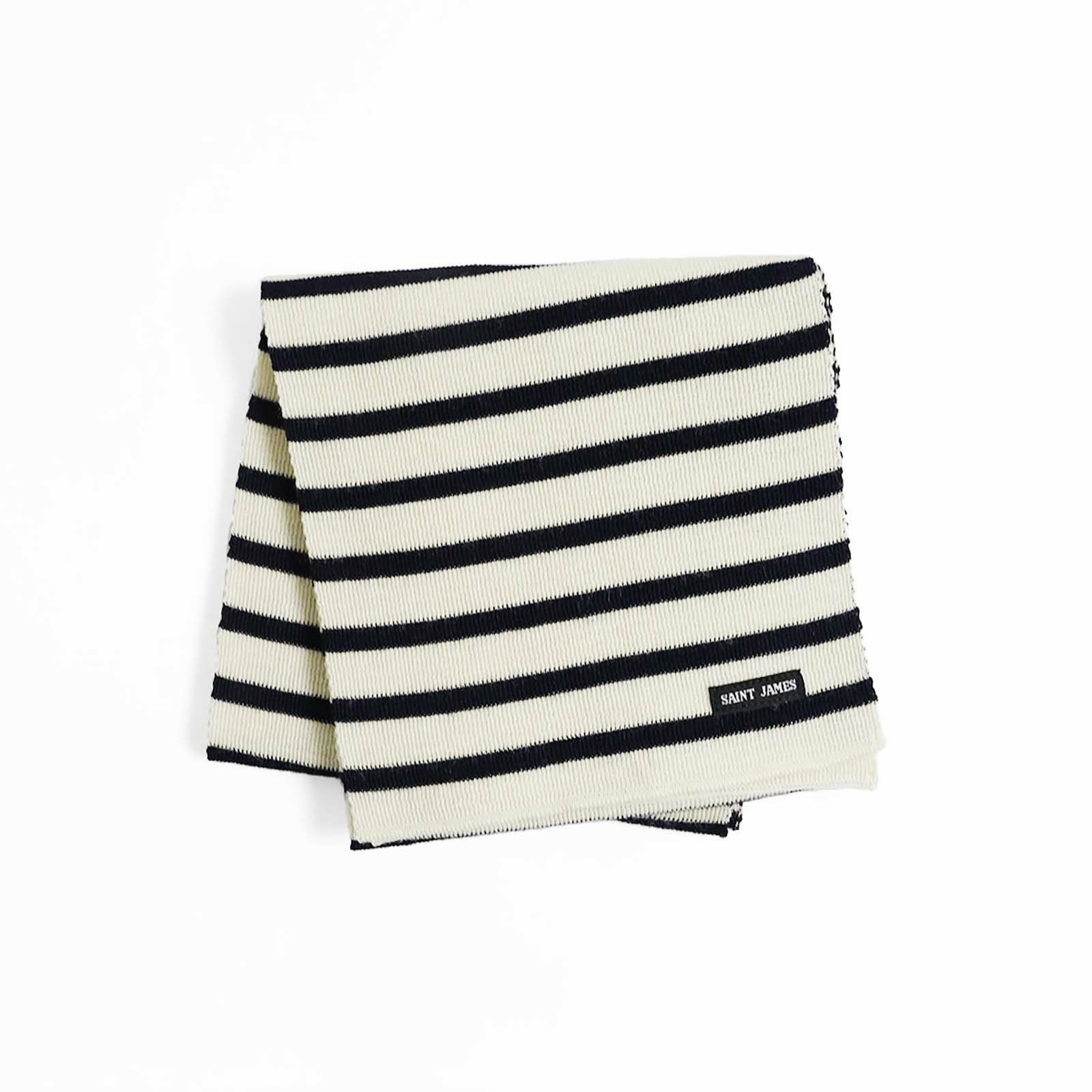 セントジェームスSAINTJAMESウールマフラースカーフレイ（メンズレディースSCARFRAYEボーダーフランス製）