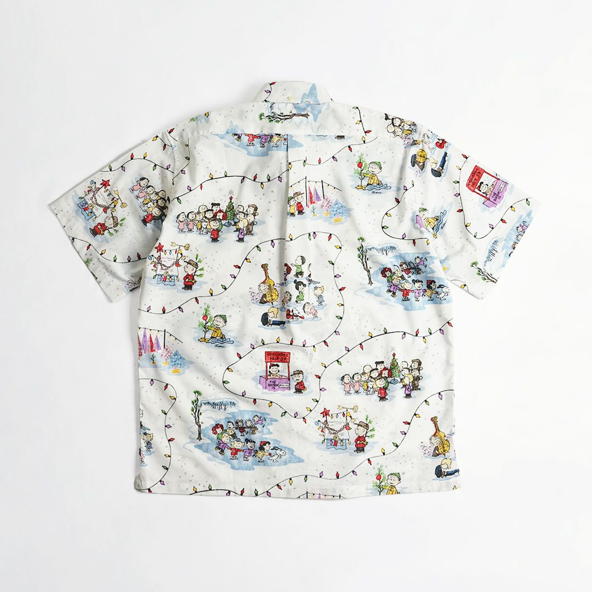 レインスプーナー×ピーナッツREYNSPOONERXPEANUTS半袖アロハシャツフルオープンチャーリーブラウンクリスマス