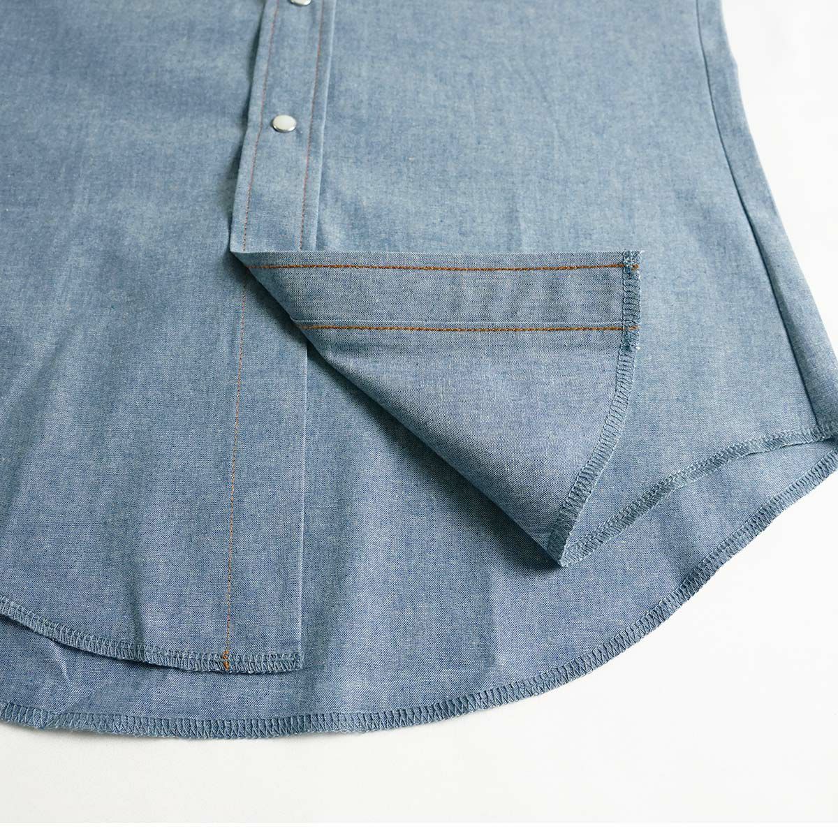 ラングラーWrangler70136MW長袖ウエスタンワークシャツシャンブレー