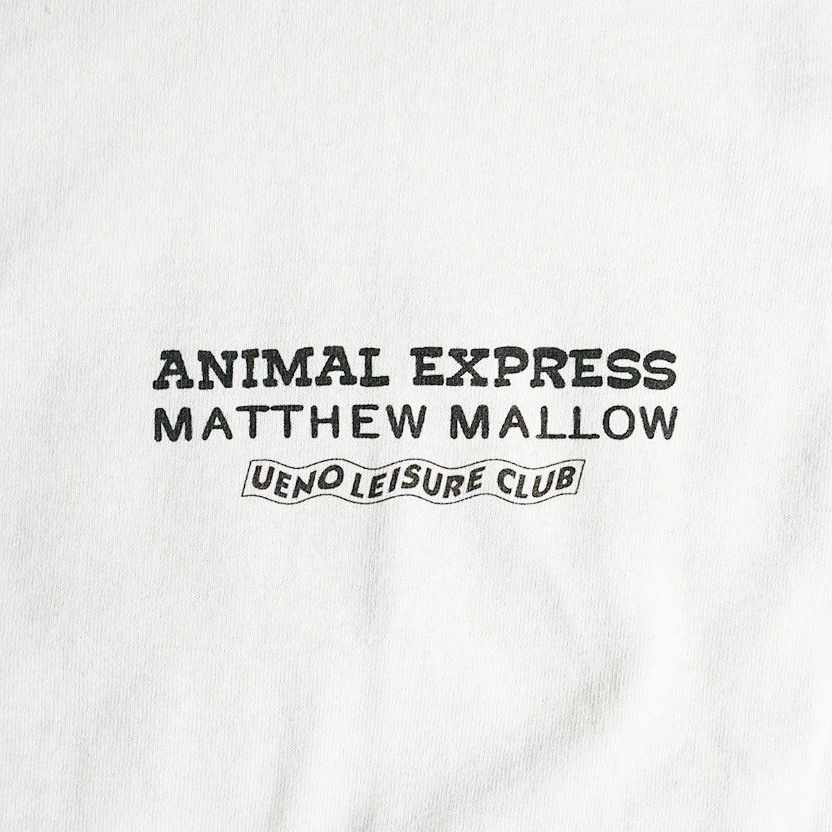 ウエノレジャークラブUENOLEISURECLUBマシューマローポップアップアニマルエクスプレス限定半袖Tシャツ