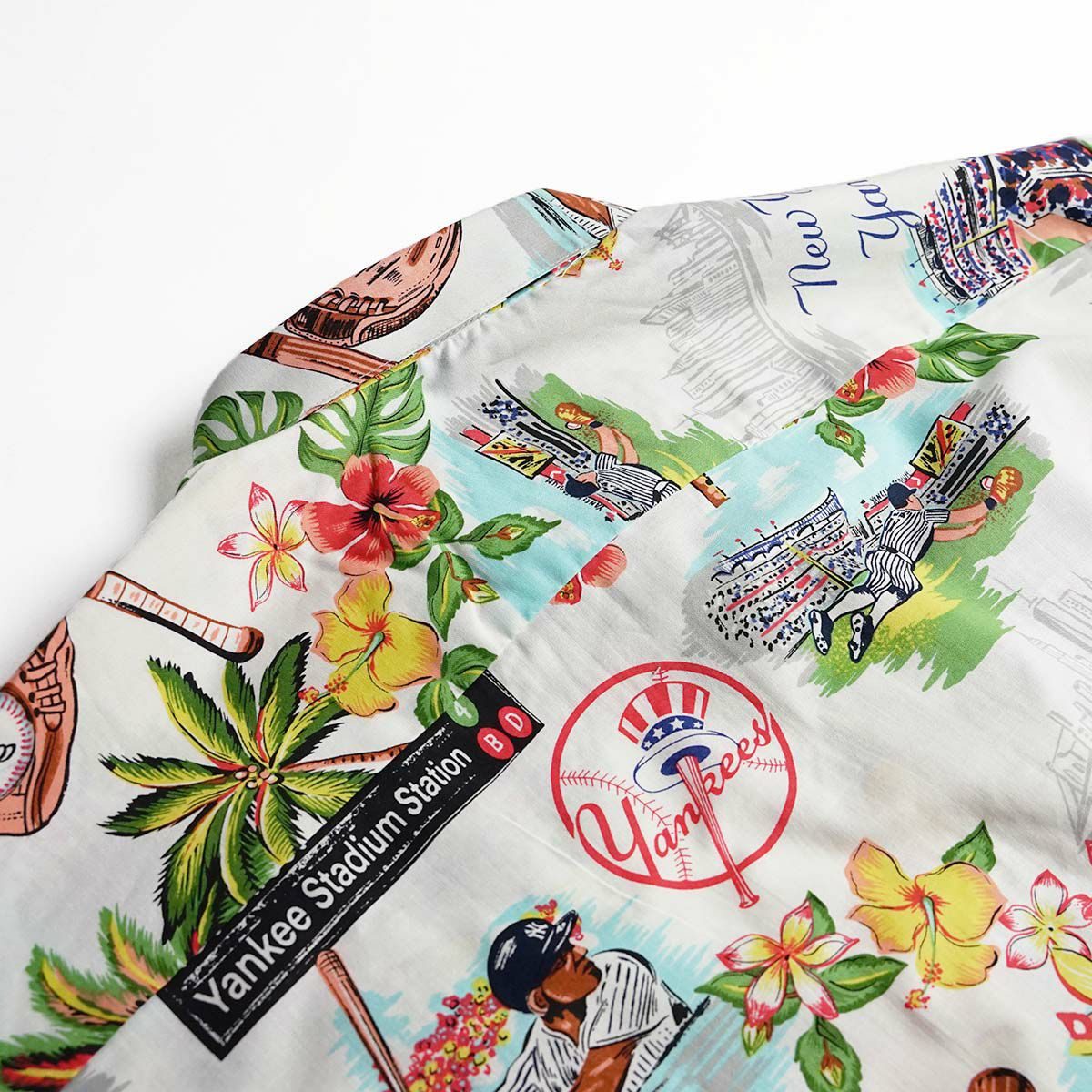 レインスプーナーREYNSPOONER半袖アロハシャツフルオープンシーニックメジャーリーグ公式｜メンズサイズS-XXXL大きいサイズMLBSCENICエンゼルスドジャースヤンキース綿コットン100％ブランドココナッツボタン