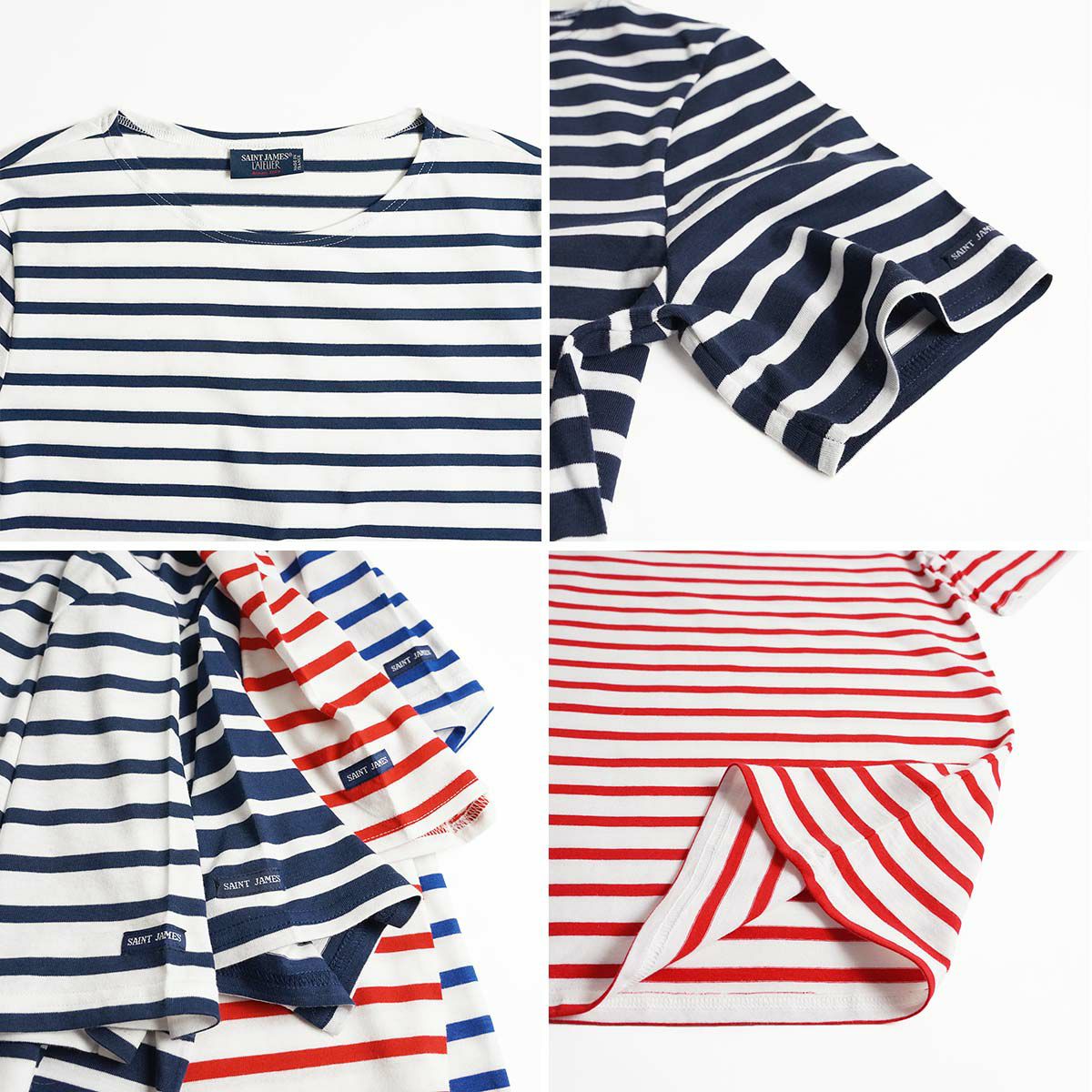 セントジェームスSAINTJAMESレバントモダン半袖クルーネックTシャツ