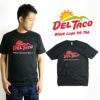 デルタコDELTACO半袖Tシャツブラックロゴ