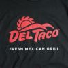 デルタコDELTACO半袖Tシャツブラックロゴ