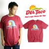 デルタコDELTACO半袖Tシャツレッドロゴウエイブ