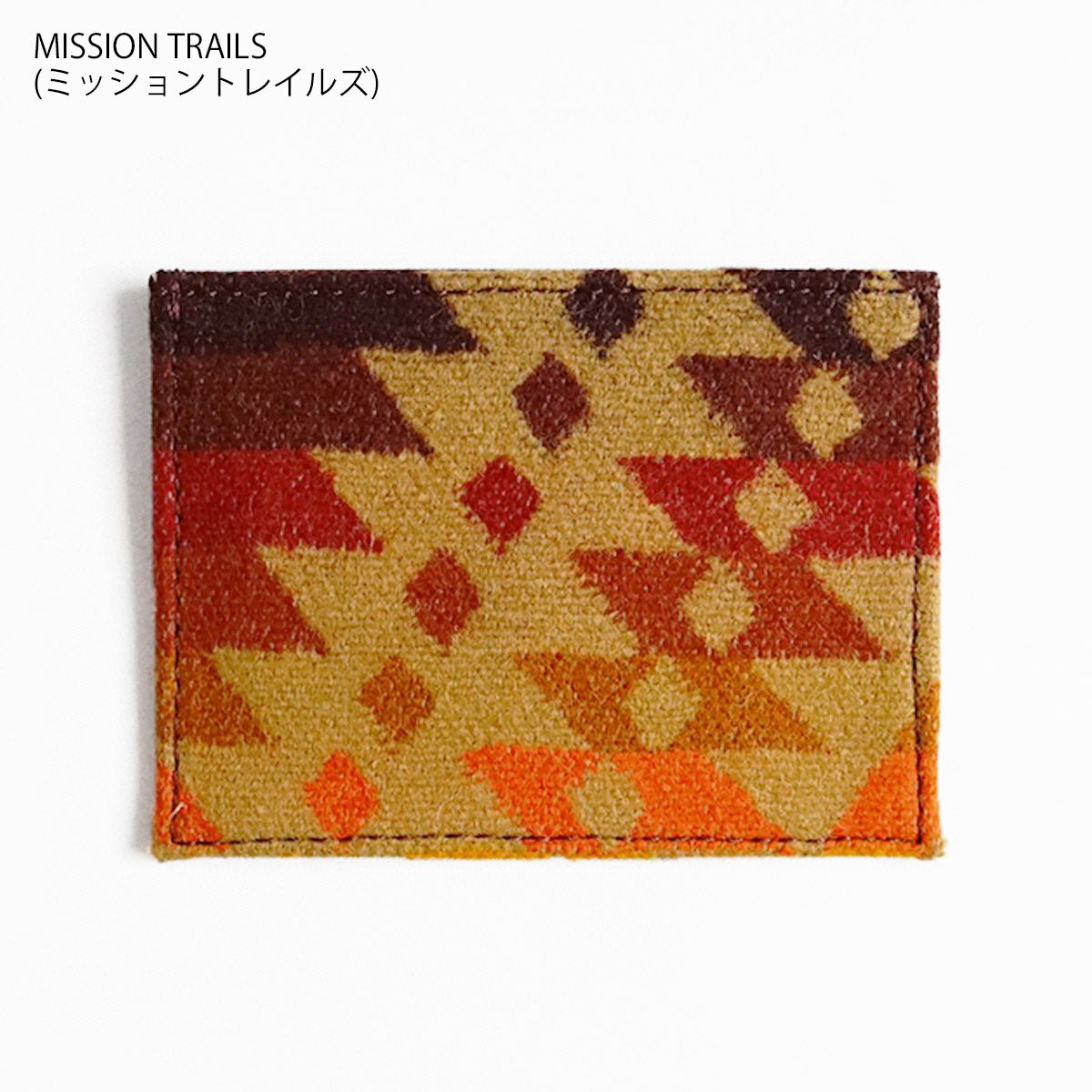 ペンドルトンPENDLETONスモールウォレット(ユニセックスカードケース名刺入れ小銭入れミニ財布レザーウールネイティブ柄）