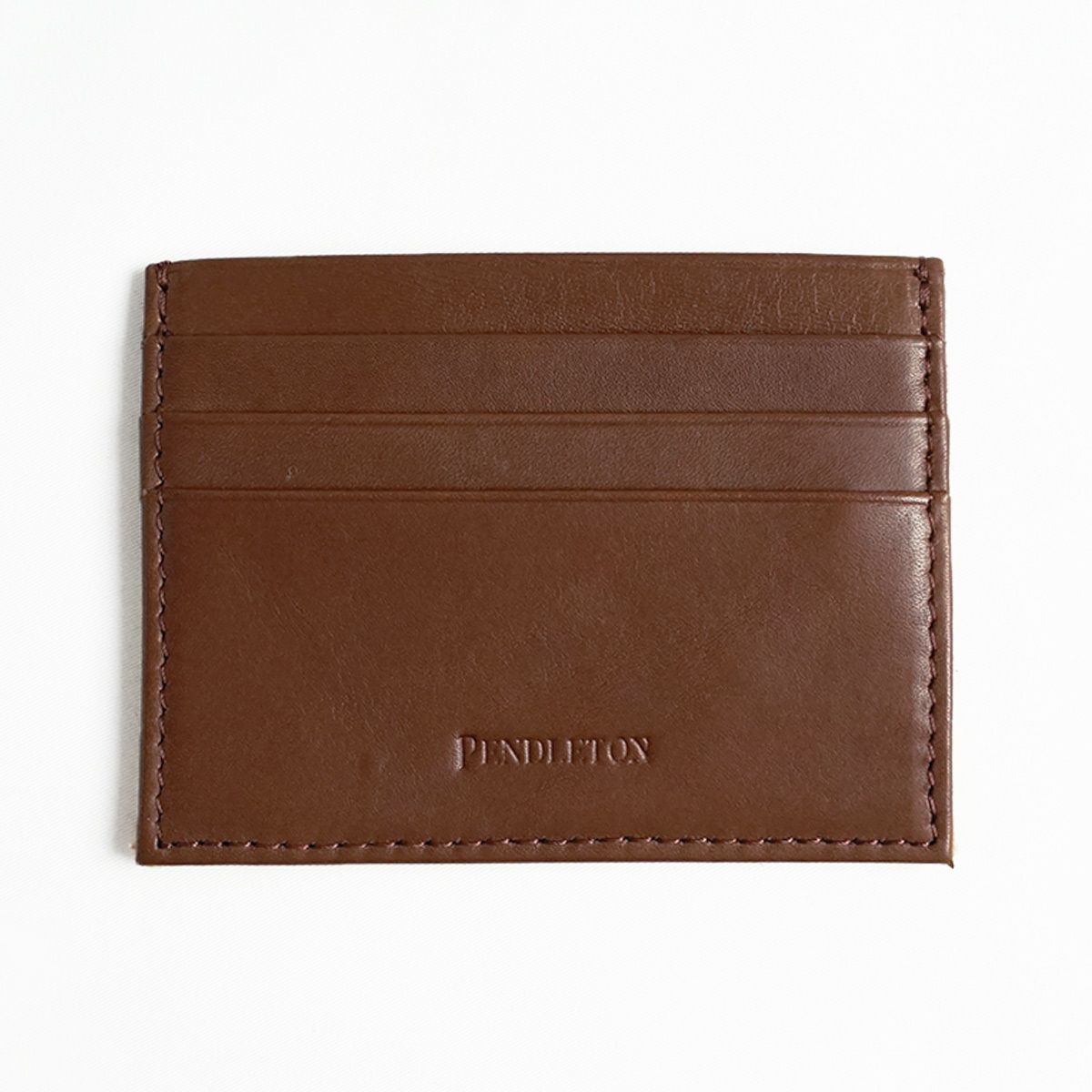 ペンドルトンPENDLETONスモールウォレット(ユニセックスカードケース名刺入れ小銭入れミニ財布レザーウールネイティブ柄）