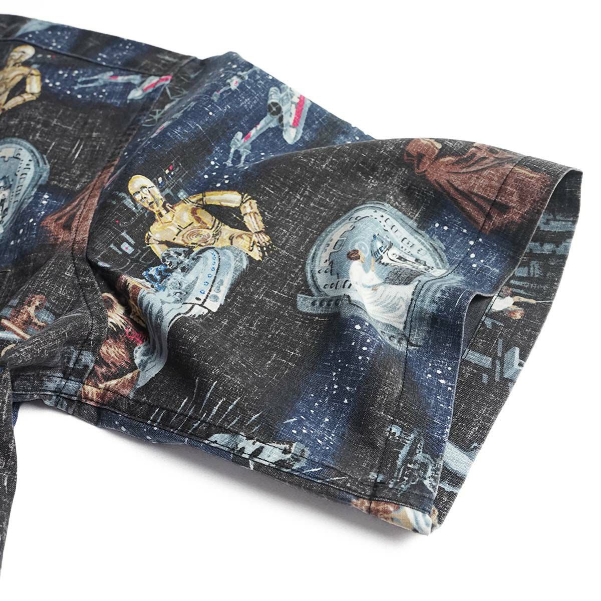 レインスプーナーXスターウォーズREYNSPOONERXSTARWARS半袖アロハシャツプルオーバーAGALAXYFAR，FARAWAY．．．