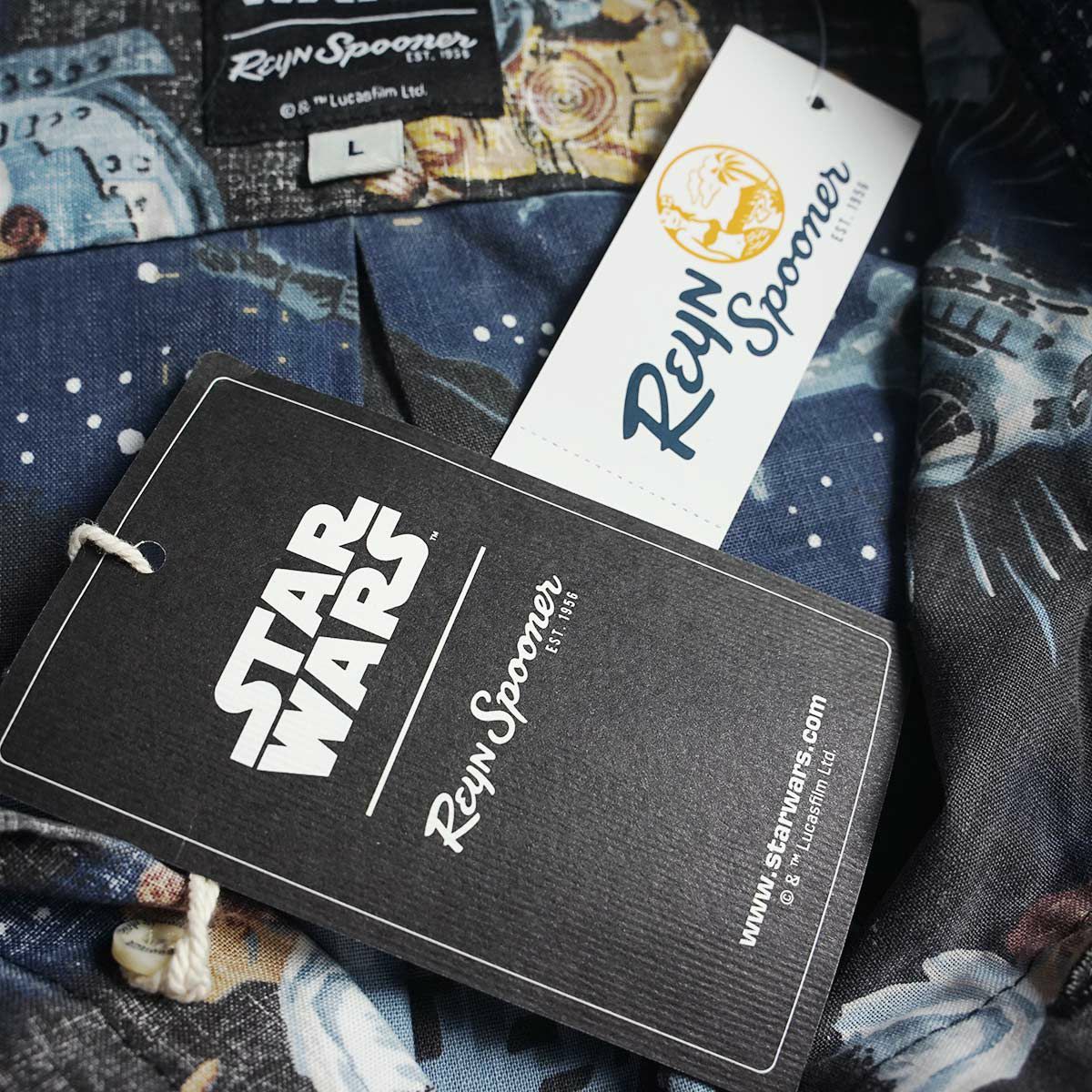 レインスプーナーXスターウォーズREYNSPOONERXSTARWARS半袖アロハシャツプルオーバーAGALAXYFAR，FARAWAY．．．