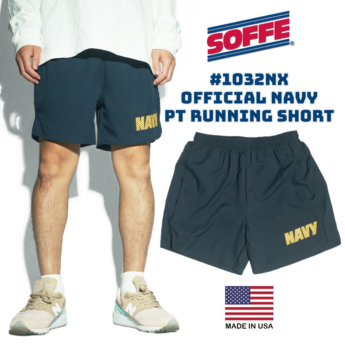 ソフィSOFFE米海軍NAVY公式PTショーツ1032NX