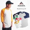 オーガスタスポーツウエアAUGUSTASPORTSWEAR4420ベースボールジャージー(メンズS-XXL4.8オンス無地ラグラン七分袖ベースボールTシャツ)