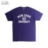 NEWYORKUNIVERSITYオフィシャルロゴTシャツチャンピオンボディ（メンズS-XXLChampionカレッジTシャツNYUニューヨーク大学海外買い付け）