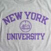 NEWYORKUNIVERSITYオフィシャルロゴTシャツチャンピオンボディ（メンズS-XXLChampionカレッジTシャツNYUニューヨーク大学海外買い付け）