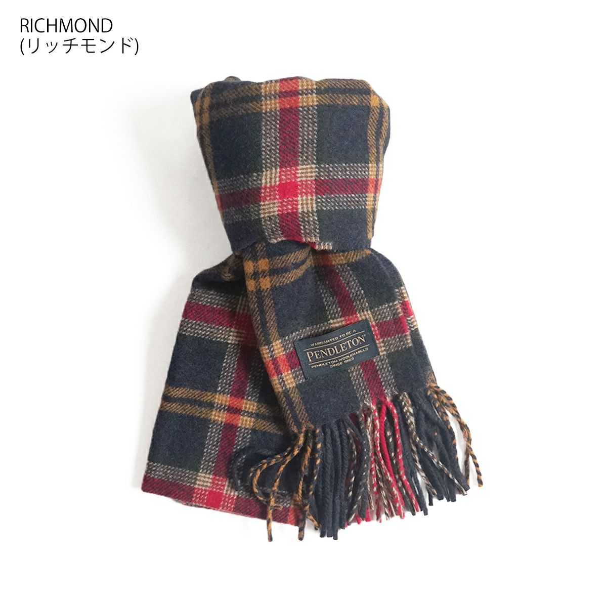 ペンドルトンPENDLETONウィスパーウールマフラー(ユニセックスサイズフリースカーフピュアウール）