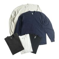 ロサンゼルスアパレルLOSANGELESAPPAREL1807GD6.5オンスガーメントダイクルーネック長袖Tシャツ