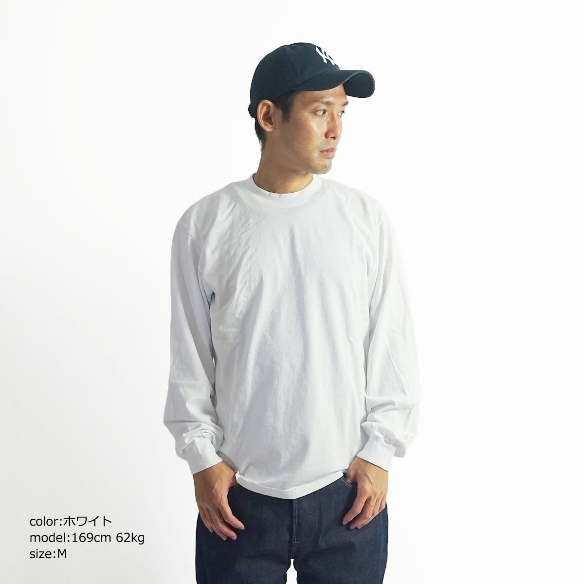 ロサンゼルスアパレルLOSANGELESAPPAREL1807GD6.5オンスガーメントダイクルーネック長袖Tシャツ